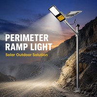 Lampe solaire de rue robuste 800W avec 5054 puces LED, support personnalisé pour usine, cour, parking, construction rurale, éclairage routier