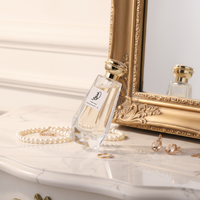 Flacons de parfum en verre poli de 100 ml avec pompe/bouchon à vis, emballés en boîte pour l'emballage