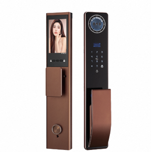 Serrure de porte intelligente biométrique 3D avec reconnaissance faciale, étanche, Wi-Fi, stockage cloud, pour portes extérieures en aluminium et en bois, modèle 2025 - Product Image 1