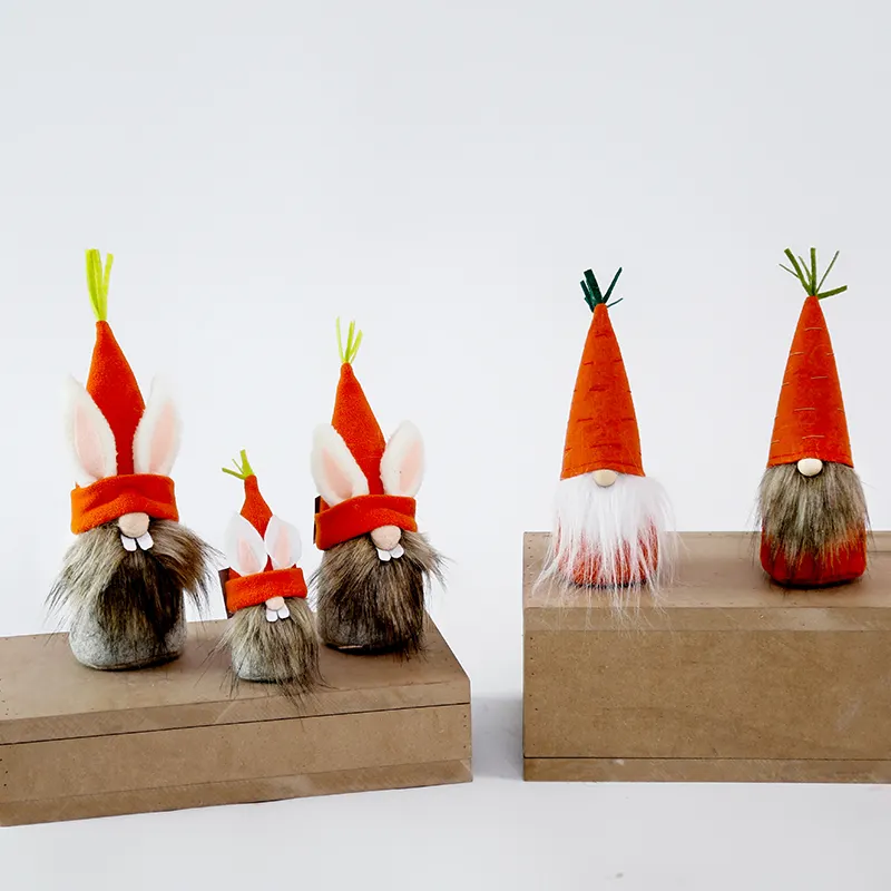 Nieuwe Jaar Kerst Rode Faceless Pop Leuke Konijn Faceless Gnomes Ornament Craft Decor Geschenken