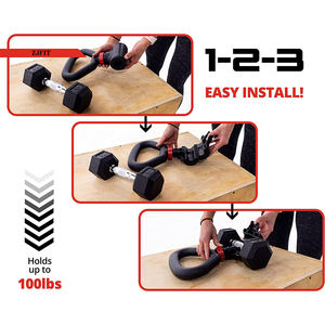Convertitore da manubrio a kettlebell per palestra domestica, maniglia per kettlebell con pesi regolabili per sollevamento pesi - Product Image 4