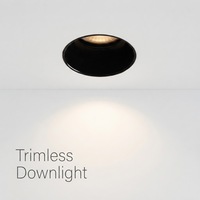 Spot encastré sans cadre, sans bordure, réglable, anti-éblouissement, module LED COB 12W 15W 20W 30W, plafonnier rond