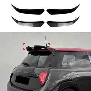Mini becquet arrière noir piano texture fibre de carbone pour Cooper S JCW J01 F65 F66 Ducktail Trunk Lip - Product Image 1