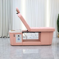Fauteuil de lavage de cheveux et de spa OEM/ODM avec dossier inclinable, table de massage thaïlandais pour les pieds, lit de pédicure et lit de shampoing