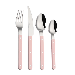 طقم أدوات مطبخ حديثة على الطراز الكوري ، تصميم مذكرة ، ملعقة شوكة شبه سكين بمقبض بلاستيكي أكريليك - Product Image 6