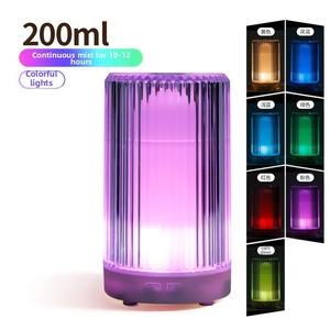 Difusor de Aromas de 200 ml, Material PP+ABS, Luz Nocturna LED de 7 Colores, Humidificador Ultrasónico, Vapor Continuo de 10-12 Horas, Ecológico, para Hotel - Product Image 3