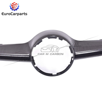 Cadre de calandre en fibre de carbone style B pour Mercedes Classe C W205 C63 C63S, modèle 2014, pièce de rechange pour carrosserie automobile, grille moyenne