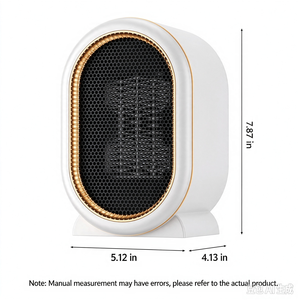 เครื่องทำความร้อนพัดลมเซรามิก PTC 1200W เครื่องทำความร้อนไฟฟ้าแบบตั้งโต๊ะแบบพกพา เครื่องทำความร้อนรวดเร็วสำหรับโฮมออฟฟิศห้องนอน - Product Image 6