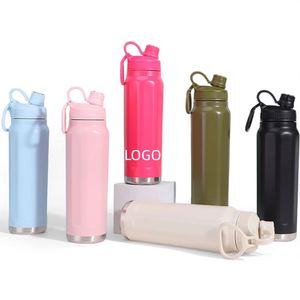 Custom Water Tumbler Large Capacity Pattern logo Customized Insulated Outdoor Sports Vacuum <b>Flask</b> Bottle for Hot and Cold Water - Product Image 1