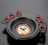 Jeu de vin Shot Drinking Roulette Set avec Casino Spin Glass Shot Party Bar Game