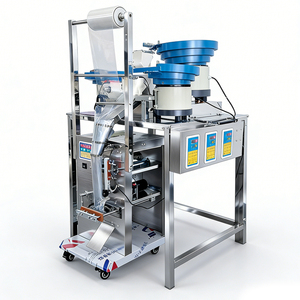 Máquina contadora y empaquetadora de tornillos, tuercas, clavos, herrajes y piezas electrónicas automáticas con alimentador vibratorio - Product Image 3