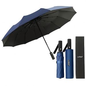 Parapluie Automatique Premium OEM de Haute Qualité, Pliant en Trois, Diamètre 105 cm, Anti-UV, avec Boîte Cadeau et Logo Personnalisé pour le Voyage - Product Image 1
