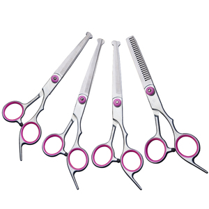 Tijeras de acero inoxidable de alta calidad duraderas y afiladas para mascotas, corte de pelo, <span class=keywords><strong>pico</strong></span> de pez, tijeras para mascotas para perros - Product Image 1
