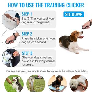 KingHon Wholesale Multi-colors Pet Training Clicker Sound Stop Barking Training Whistle Round Dog Clicker With Wrist Strap - Product Image 3