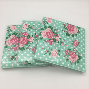 Bán Buôn 1/4 Gấp Trinh Trắng Cocktail Giấy Khăn Ăn Chất Lượng Cao 2 Ply In Mô Màu Trong Túi Phong Cách - Product Image 2