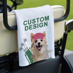 Serviettes de golf personnalisées de luxe pour animaux de compagnie, avec nom personnalisé, pour chien ou chat - Product Image 1