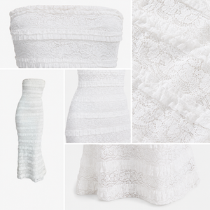 Robe de mariée personnalisée pour <span class=keywords><strong>femme</strong></span>, robe longue sirène en dentelle blanche, robes décontractées pour <span class=keywords><strong>femme</strong></span>, vente en gros, fournisseurs de mode - Product Image 3