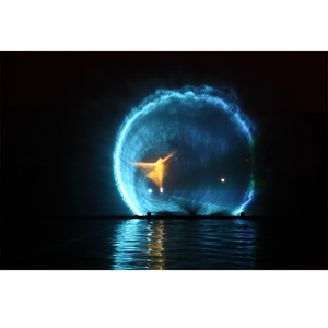 3D Hologram công nghệ thiết bị chiếu trên màn hình nước Chiếu Đài phun nước hiện đại trang trí với đèn - Product Image 3