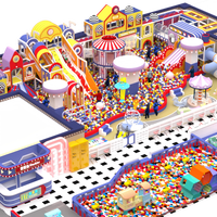 Aoleao Centro de Entretenimiento Familiar Personalizado, Área de Juegos Interior con Piscina de Pelotas, Tobogán, Carrusel, 500 kg, Juegos Blandos, Certificado CE TUV