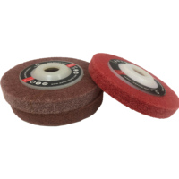 Meules à angle industrielles Welldon, matériau en feutre, grain 40, abrasif fin, épaisseur 13 mm, tailles 4/5 pouces pour l'ébavurage du métal