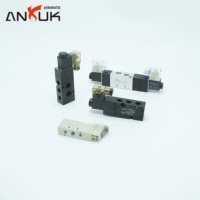 Vannes pneumatiques à grande vitesse ANRUK en plastique 4V330 4M310 SY7120 3V310 G14 G38 pour lignes de convoyage et outils automatiques