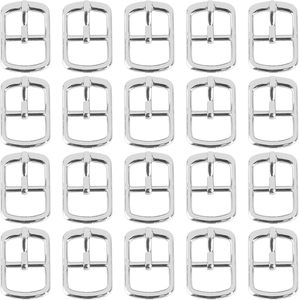 Rectangular Metal Single Prong Pin Shoes Buckles <b>Roller</b> Buckles Hardware Pin Buckle For Shoes <b>Bags</b> Leather Belt - Product Image 1