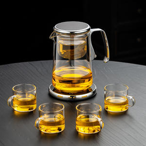 Nueva tetera doméstica con interior de vidrio y tapa de rosca con filtro de vidrio. - Product Image 6