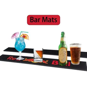 Comptoir de bar Fabricant d'accessoires de bureau Tapis de bar imperméables de forme carrée personnalisés avec logo