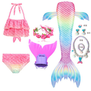 Costumi da bagno per ragazze BAIGE 2026 con code da sirena e monopinna, combinazioni multiple, ideali come regalo di compleanno o per Halloween - Product Image 2