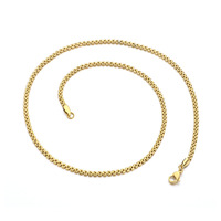 Chaîne de collier en acier inoxydable 316 plaqué or noir PVD de haute qualité et durable, pour la fabrication de bijoux avec pendentif