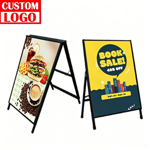 Compact Foldable Wind Resistant 23x29 Poster Frame for Snack Shop Sidewall Daily Menu Display Holder - Product Image 1