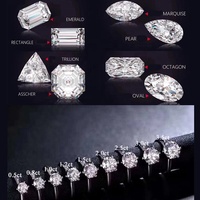 Rouleau de pierres précieuses moulantes, brillantes, coupe ample, 3-12mm de diamètre, couleur D, blanc