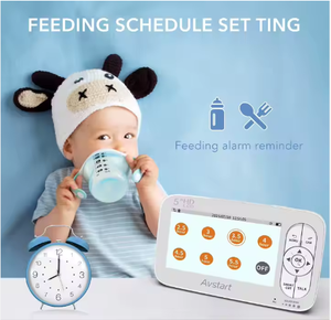 Nhà máy mới 5.5 inch video không dây màn hình bé với tầm nhìn ban đêm và nhiệt độ ngủ Camera an ninh cho bé - Product Image 2