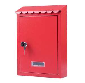 Buzón de Correo Metálico con Cerradura Hubuy, Buzón de Pared Resistente a la Oxidación, Buzón con Cerradura para Cartas, Buzón de Sugestiones para Hogar, <span class=keywords><strong>Oficina</strong></span>, Puerta Exterior - Product Image 6