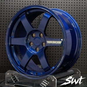 ล้อฟอร์จ RAY S Volk Racing <span class=keywords><strong>TE37</strong></span> S-Plus ขนาด 18-20 นิ้ว <span class=keywords><strong>สี</strong></span>น้ำเงินเงา 5x114.3 5x120 สำหรับรถ JDM - Product Image 4