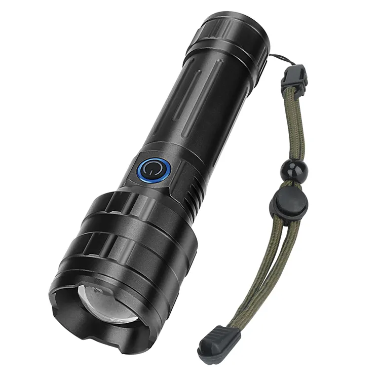 Powerful 5000LM Led Flashlight Multifunctional Rechargeable Zoomable Smart Battery Display Hunting Camping Outdoor LED Torch