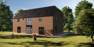 Villa moderne à deux étages avec structure en béton et grandes fenêtres vitrées pour un espace de vie extérieur - Product Image 2