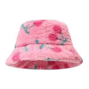 2025 nouveauté femmes mode impression motif <span class=keywords><strong>en</strong></span> peluche mignon seau chapeau hiver chaud décontracté fourrure pêcheur chapeau - Product Image 5
