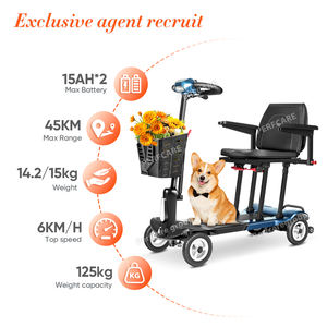 สกู๊ตเตอร์ไฟฟ้า 15 กก. คุณภาพดี<span class=keywords><strong>ที่</strong></span>สุดในโลก แข็งแรง ทนทาน ใช้งานกลางแจ้งและในบ้านได้ ใช้งานง่าย เหมาะสำหรับผู้พิการ - Product Image 2