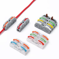Connecteur de câble électrique domestique à raccordement rapide, bornier à verrouillage par poussée, 32A, en Cuivre+PC, diviseur de fils multicanal, sûr