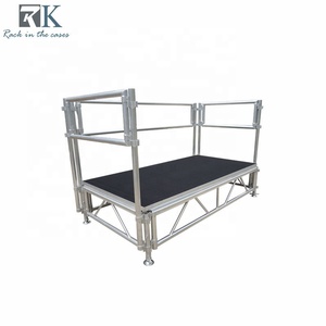 Plateforme de scène extérieure pour concert, capacité de charge 750 kg/m², structure en aluminium 1m x 2m pour événements - Product Image 1