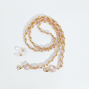 Design à la mode fleur métal <span class=keywords><strong>lunettes</strong></span> chaîne corde <span class=keywords><strong>lunettes</strong></span> accessoires femmes Pu cuir <span class=keywords><strong>lunettes</strong></span> de soleil <span class=keywords><strong>cordon</strong></span> - Product Image 3