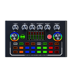 Carte son professionnelle Watford en promotion pour enregistrement en studio, réduction de bruit, volume réglable, idéale pour karaoké et studio - Product Image 3