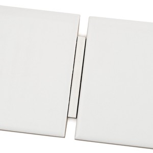 Satin White Ceramic Skirting 12x60 Cm 8 Mm Thickness Irregular Edges For Wall Base Trim - Product Image 5
