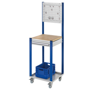 Station de travail mobile avec plaque perforée - Product Image 1