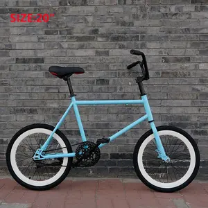 20 ”辐条轮健身运动学生成人时尚美丽OEM最轻铝自行车固定齿轮自行车