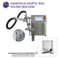 Machine de remplissage aseptique portable de qualité industrielle pour sacs Bag-in-Box, en acier inoxydable 316SS, pour liquides à contact alimentaire (jus, produits laitiers, huile)