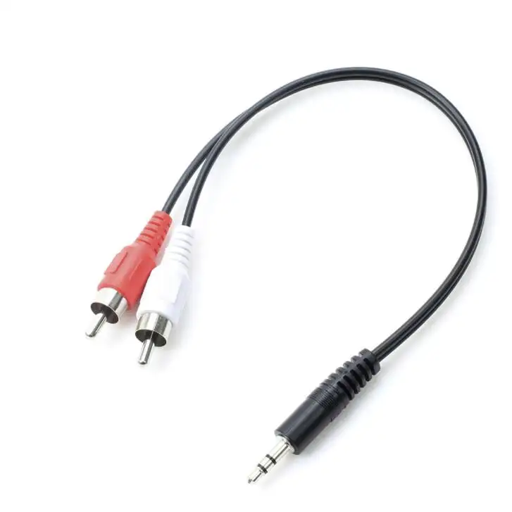 Cavo RCA universale cavo Audio Stereo Jack maschio da 3.5mm femmina a presa maschio 2RCA per cuffie adattatore 3.5 AUX Y per DVD