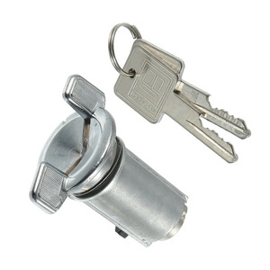 Ignition Switch <b>Key</b> <b>Lock</b> Cylindrical 190424082 Zinc Plated Iron 2 <b>Keys</b> for Buick Cadillac Chevrolet GMC - Product Image 1