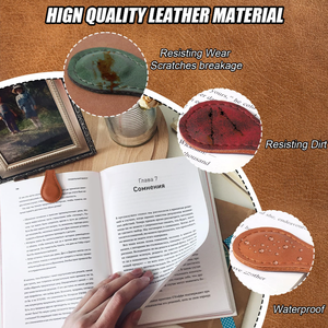 YYRTS Vente en gros de <span class=keywords><strong>marque</strong></span> de livre magnétique en cuir véritable Clip de <span class=keywords><strong>page</strong></span> magnétique double face Signets magnétiques - Product Image 5